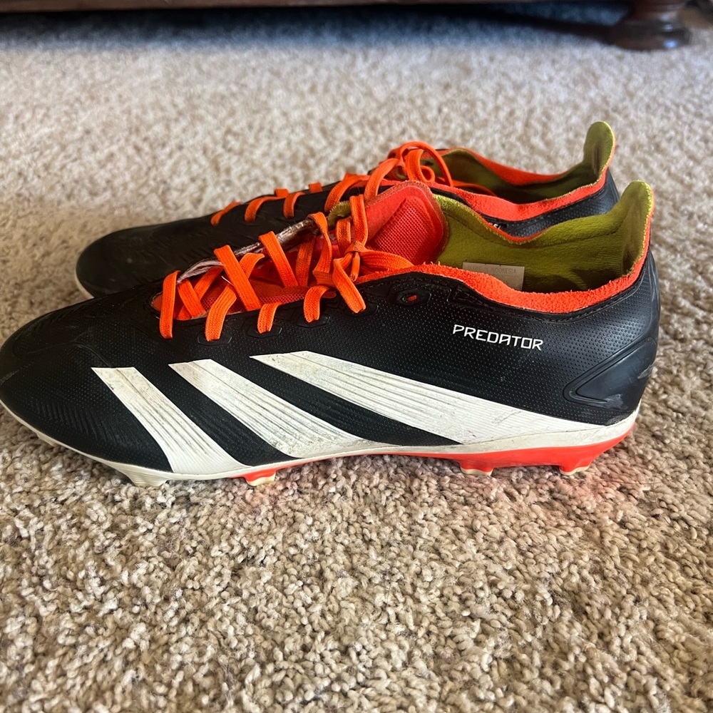 Adidas Predator Black and White Men's Soccer Cleats